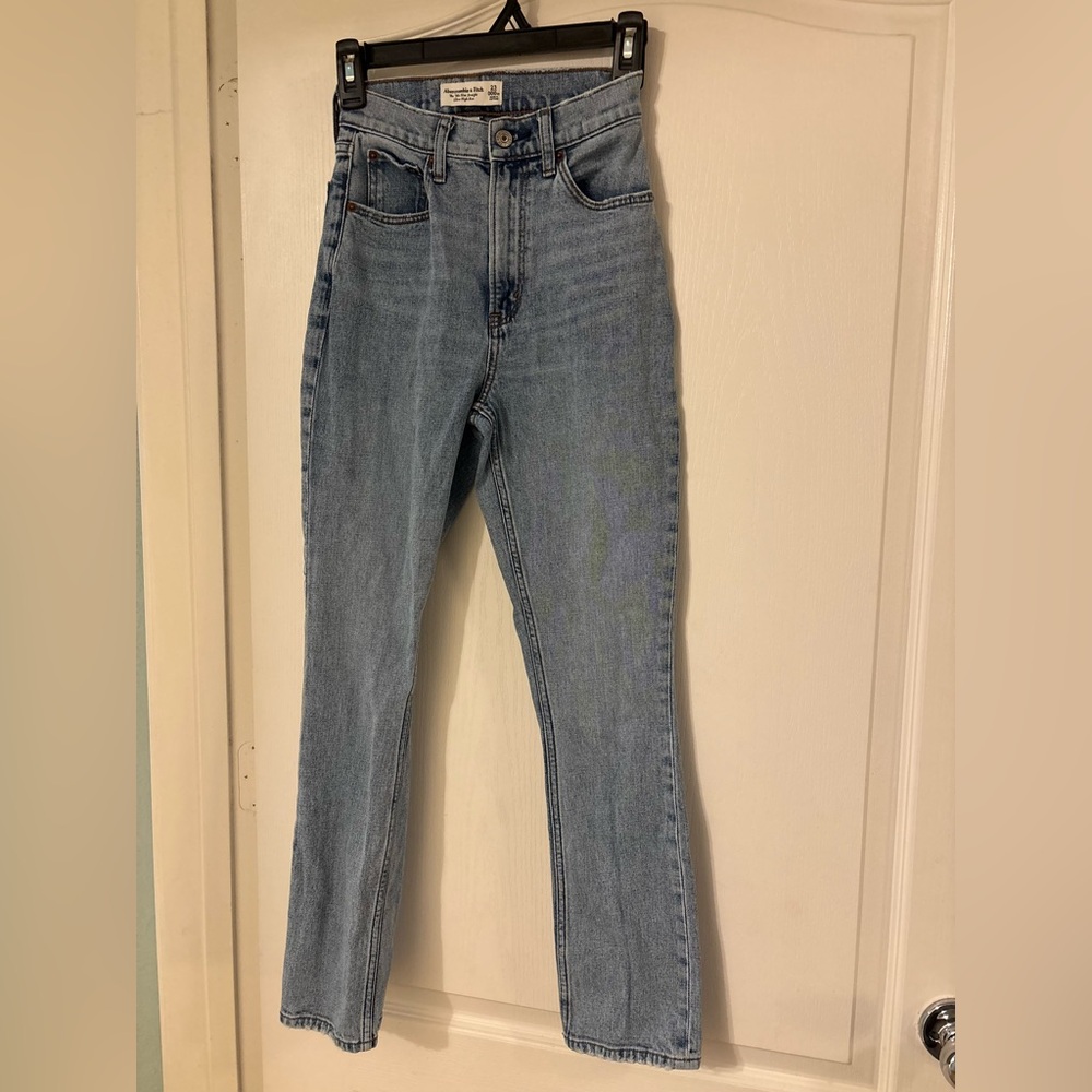 Abercrombie & Fitch Light Blue High Rise Jeans